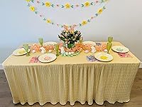 Vista 4 de The Folding Table Cloth Oro de 6 pies 30x72x29