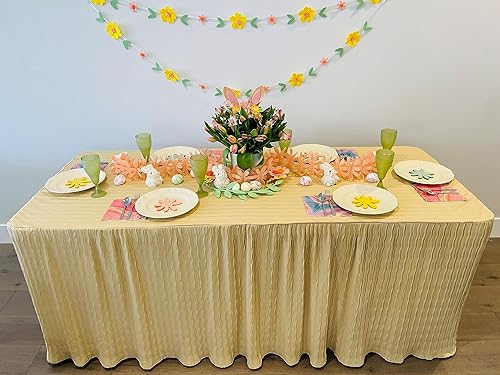 Miniatura 4 de The Folding Table Cloth Oro de 6 pies 30x72x29