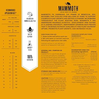 Mammoth P Bloom Booster & Enhancer - Plant Nutrients for Increased Growth & Yield (500 Milliliters)