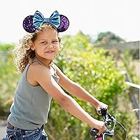 Vista 148 de FANYITY Orejas de ratón, diadema de lentejuelas con orejas de ratón para niños, niñas y mujeres (MN)