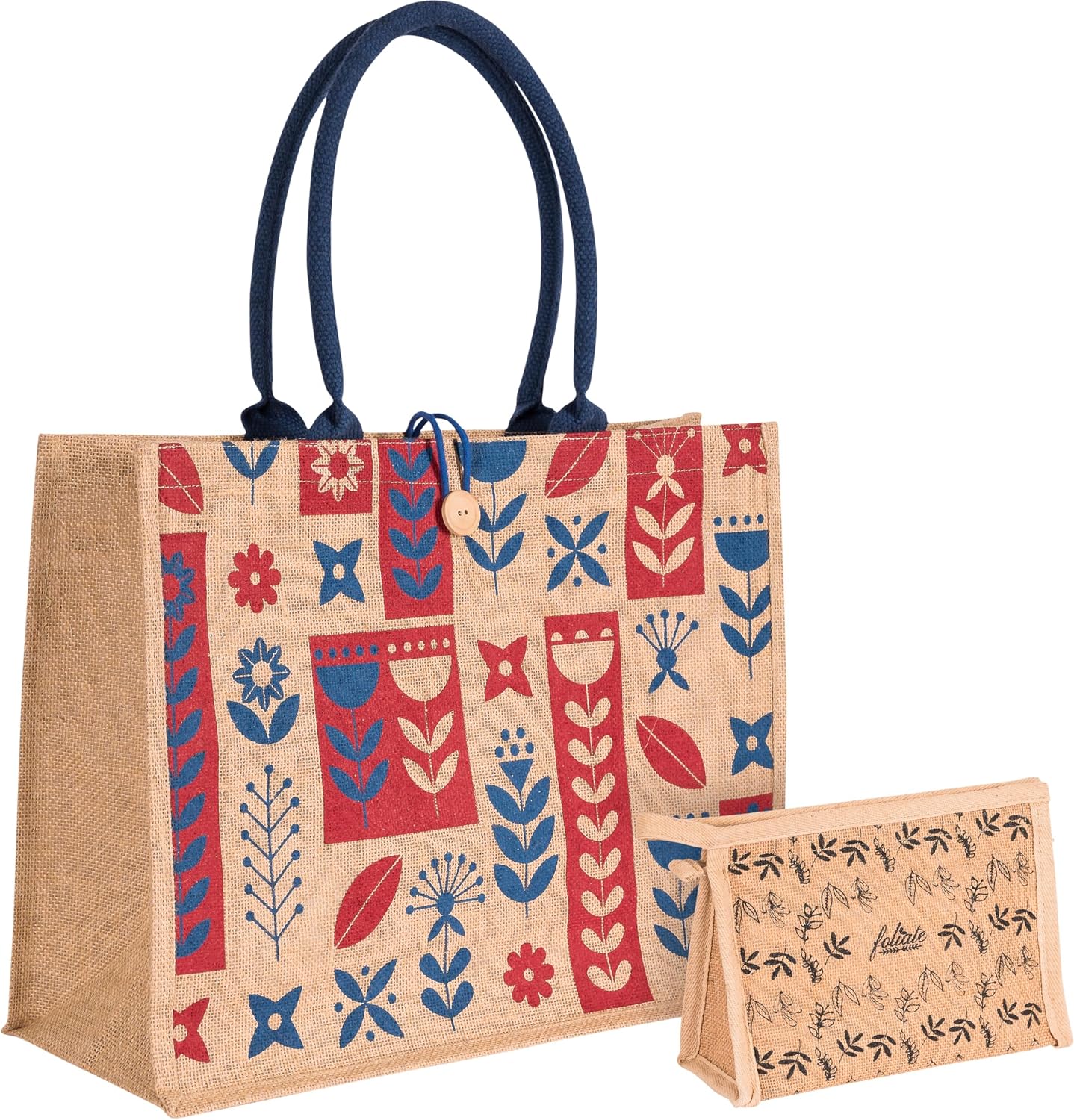 Reusable Straw Beach Tote Bag for Women - Waterproof Woven Cute Jute Gift Bag for Her Travel, Shopping, Everyday Use