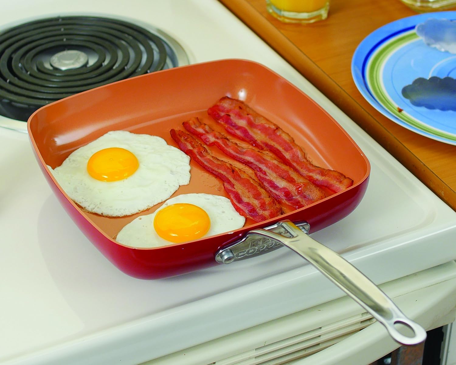 BulbHead Inch Dance, 9.5 Inch Pan, Red Copper 9.5 in. Square Pan