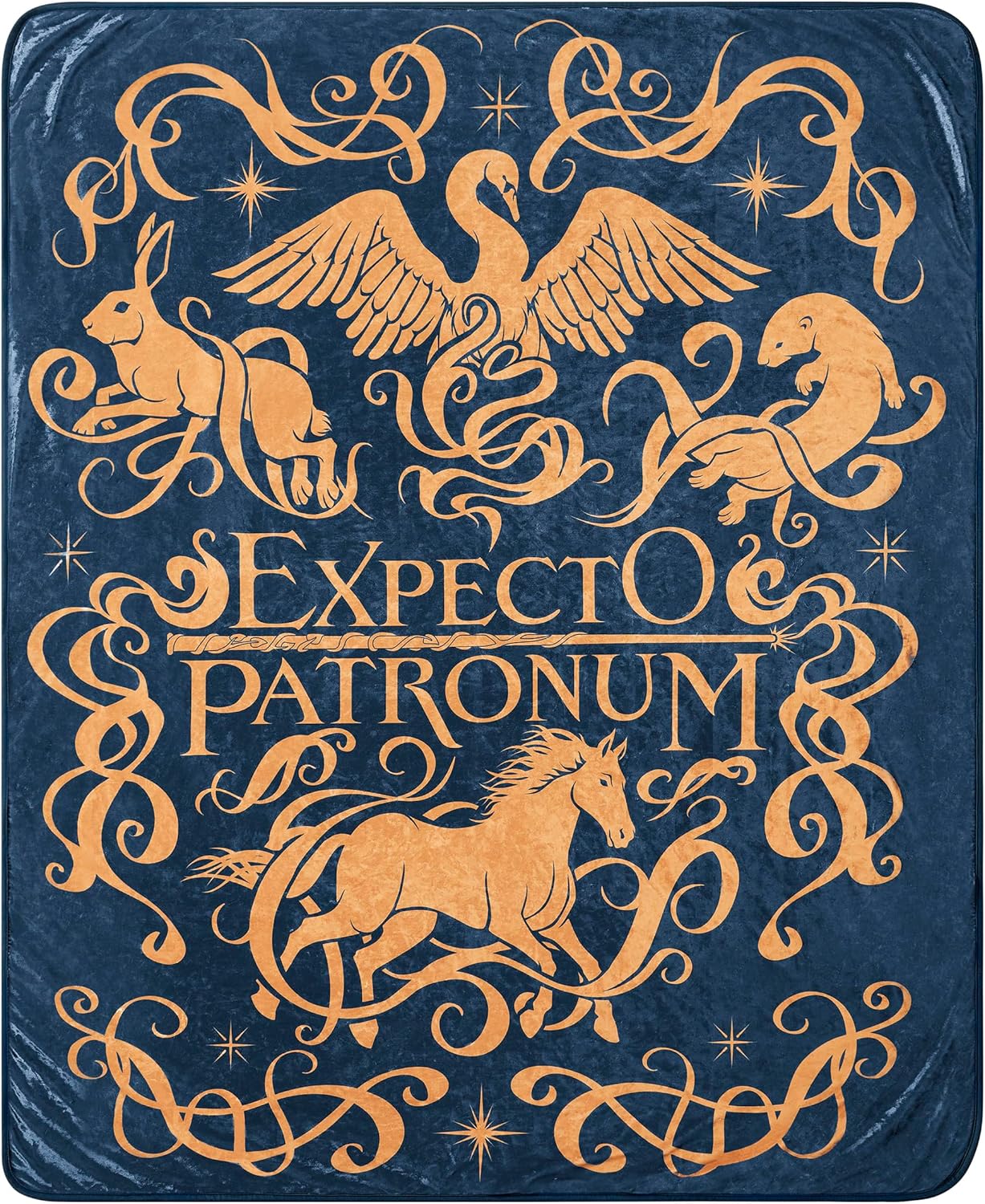 Spirit Halloween Expecto Patronum Fleece Blanket - Harry Potter, Multicolor