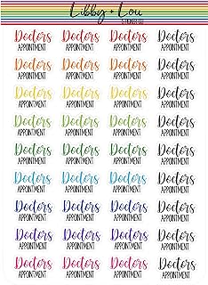 Doctors Appointment Planner Stickers | Libby and Lou Sticker Co