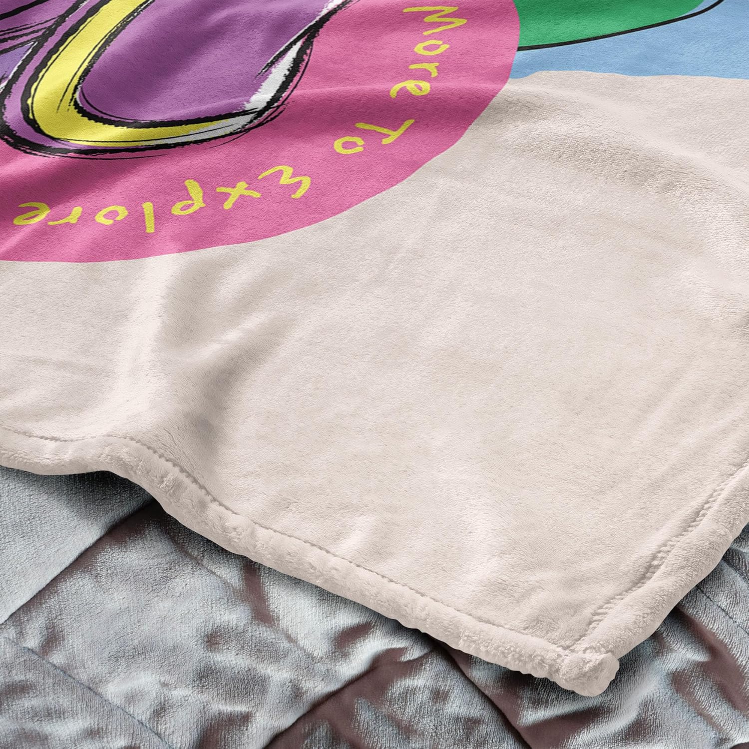 NORTHWEST Dora The Explorer More to Explore Silk Touch Throw Blanket, Soft Fleece, Cartoon Character, 50 x 60 inches