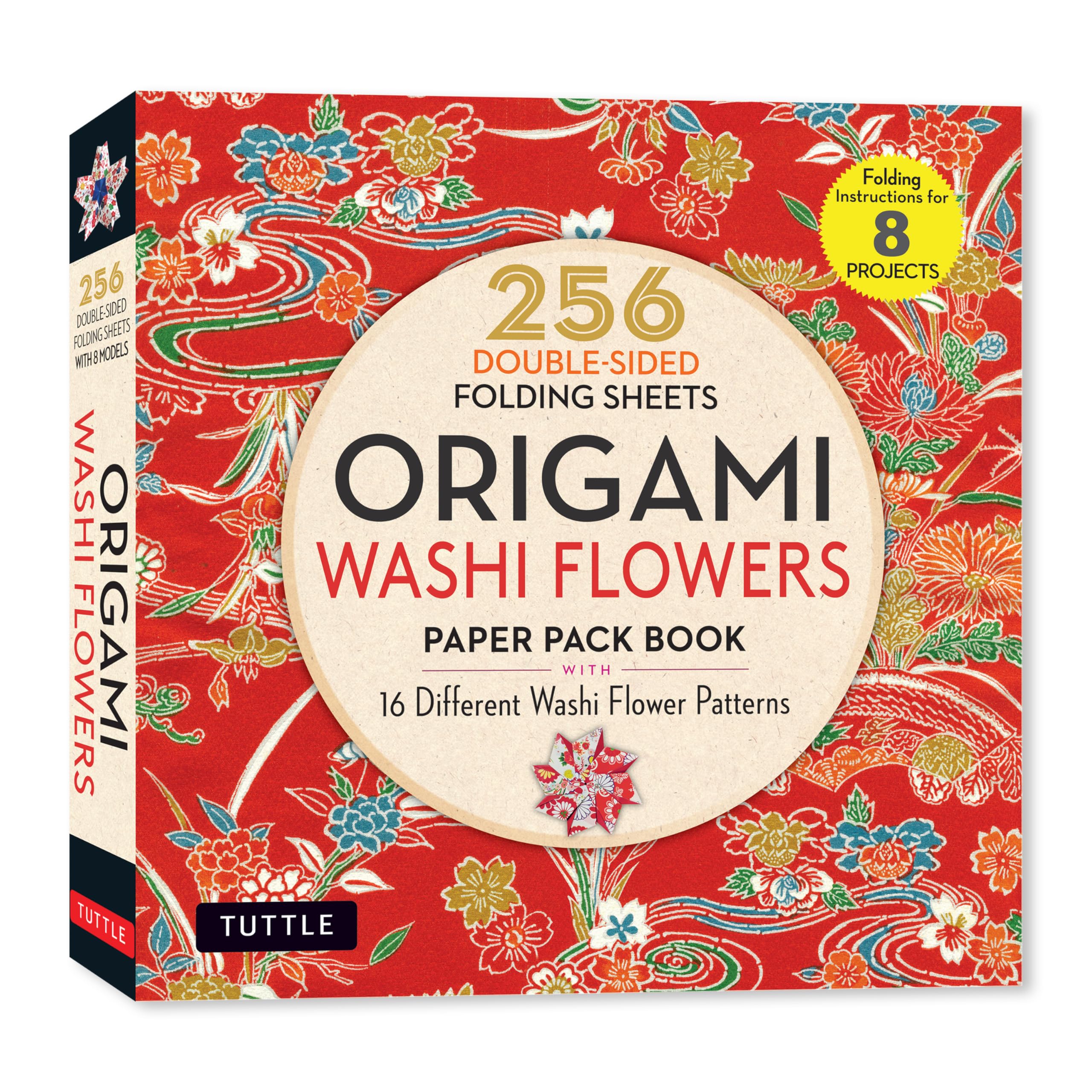 Origami Washi Flowers Paper Pack Book by Tuttle Studio Paperback