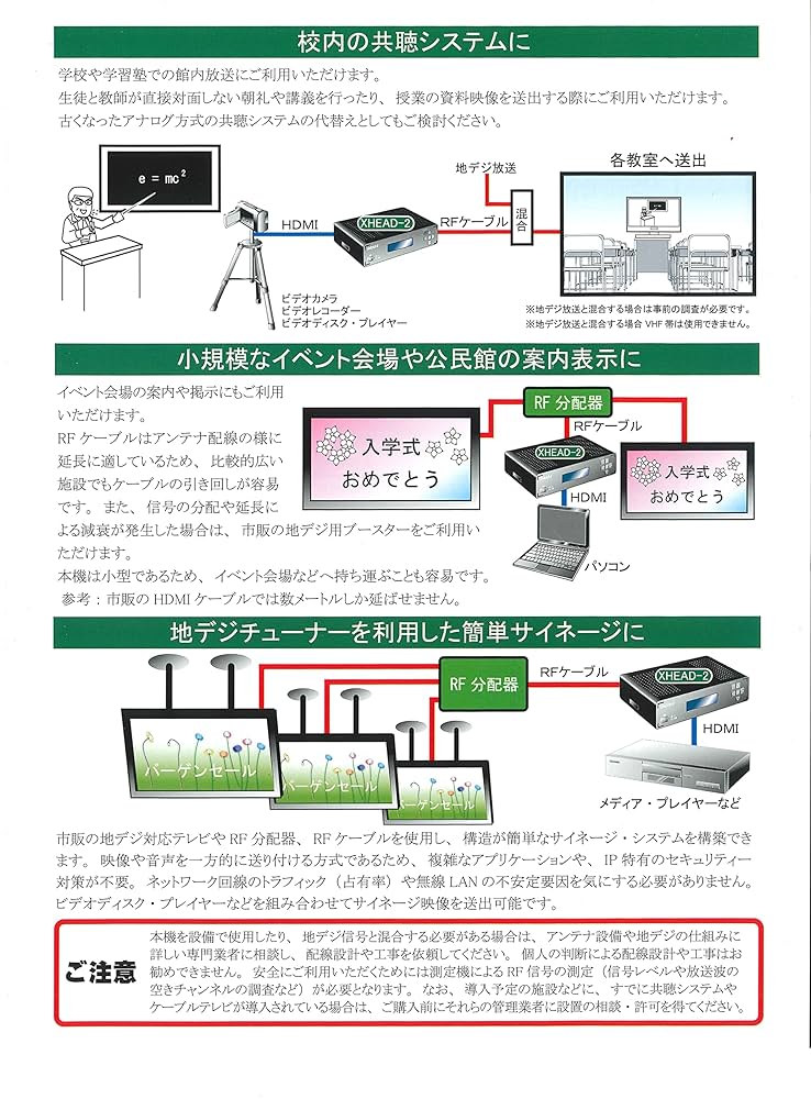 Amazon.co.jp: 電波新聞社 地デジ対応OFDM変調器 XHEAD-2 : 家電