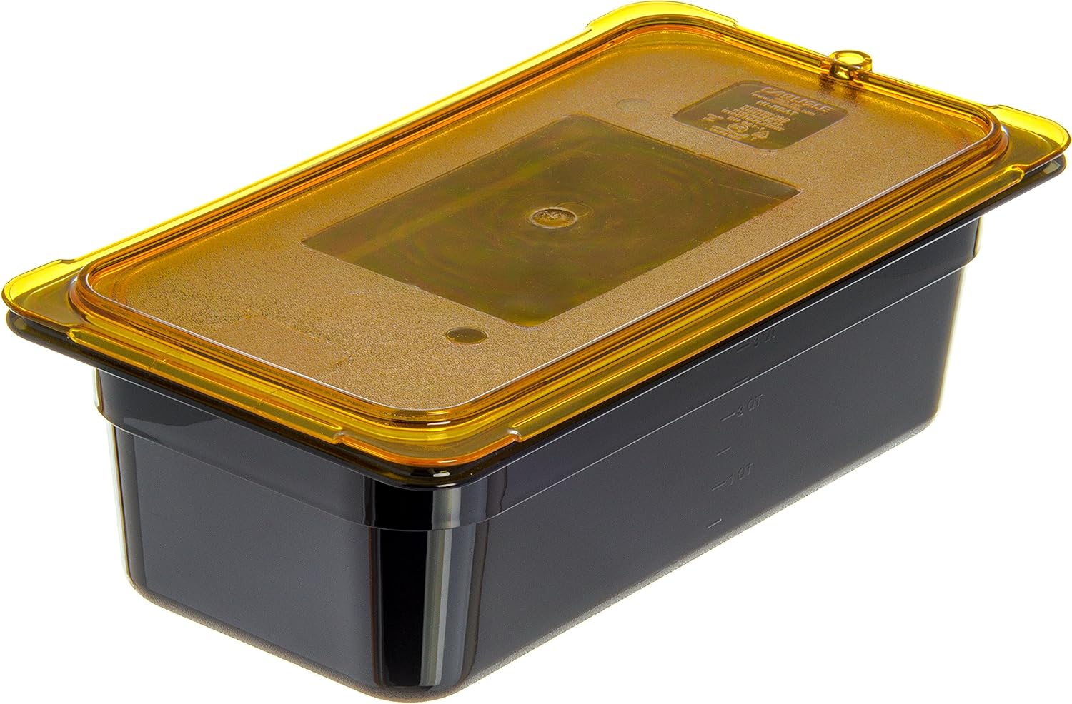 Carlisle FoodService Products 3086103 StorPlus High Heat Food Pan, 4" Deep, Third Size, Black - Image 4