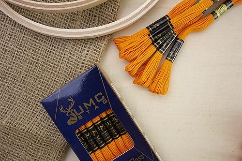 Miniatura 77 de Paquete de 12 hilos de bordado de alta calidad, madejas de 100% algodón egipcio de alta calidad, hilo de bordado de punto de cruz, algodón trenzado