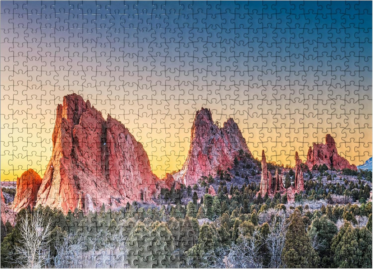 Deux Chevaux Enlacés - Premium 500 Pièces Puzzle - Collection spéciale