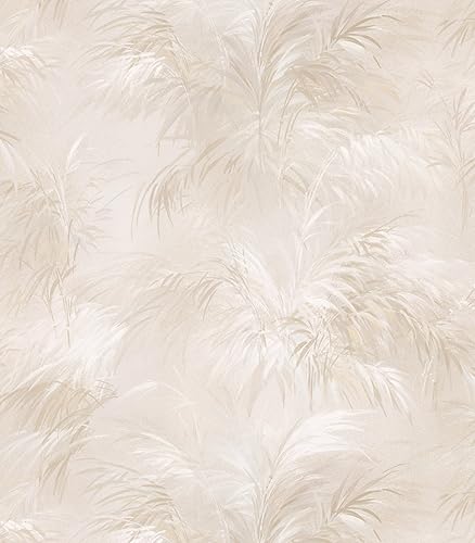 Brewster 426-6234 - Papel pintado de hoja de transición 205 x 396 pulgadas color crema