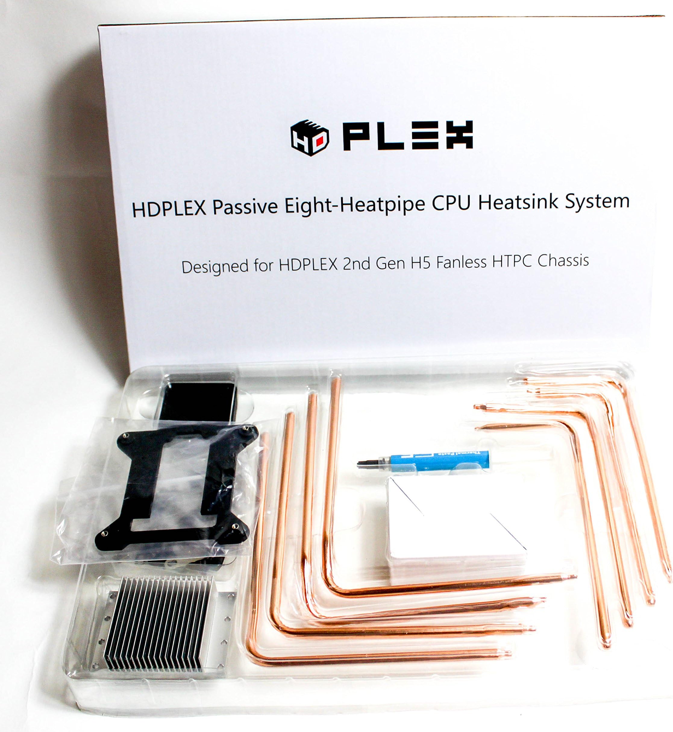 HDPLEX Passive Eight Heatpipe CPU Heatsink System