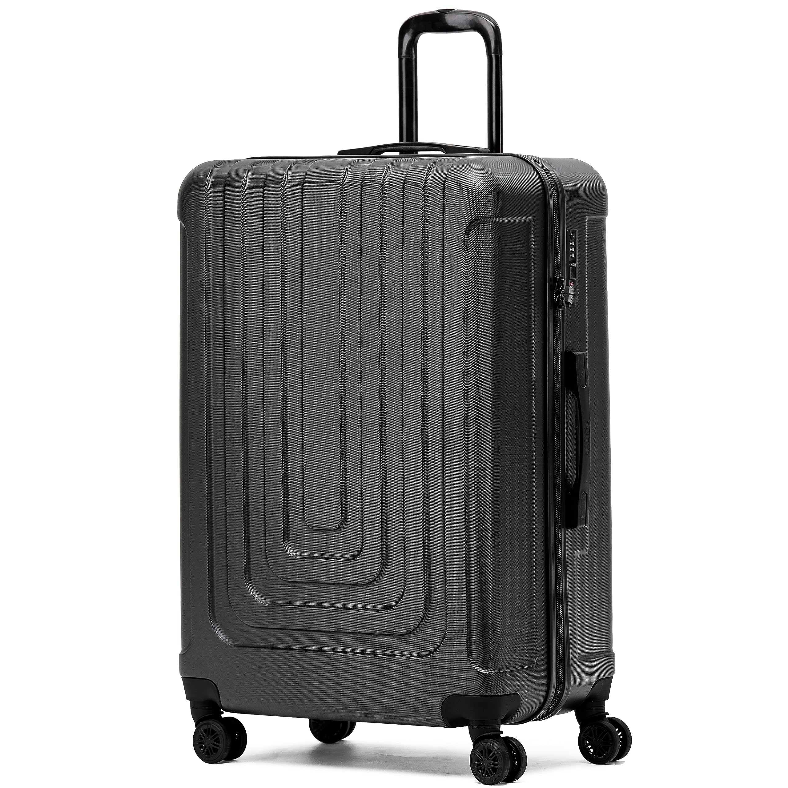 Flight KnightPremium Lightweight Suitcase - Built-in TSA Lock - 8 Spinner Wheels - ABS Hard Shell Check in Highly Durable Luggage - Medium - 67x45x26cm