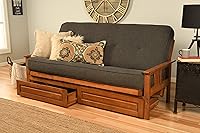 Vista 122 de MFD Futón Montana, Verde, Tela Madera, Colchón de ante de turba