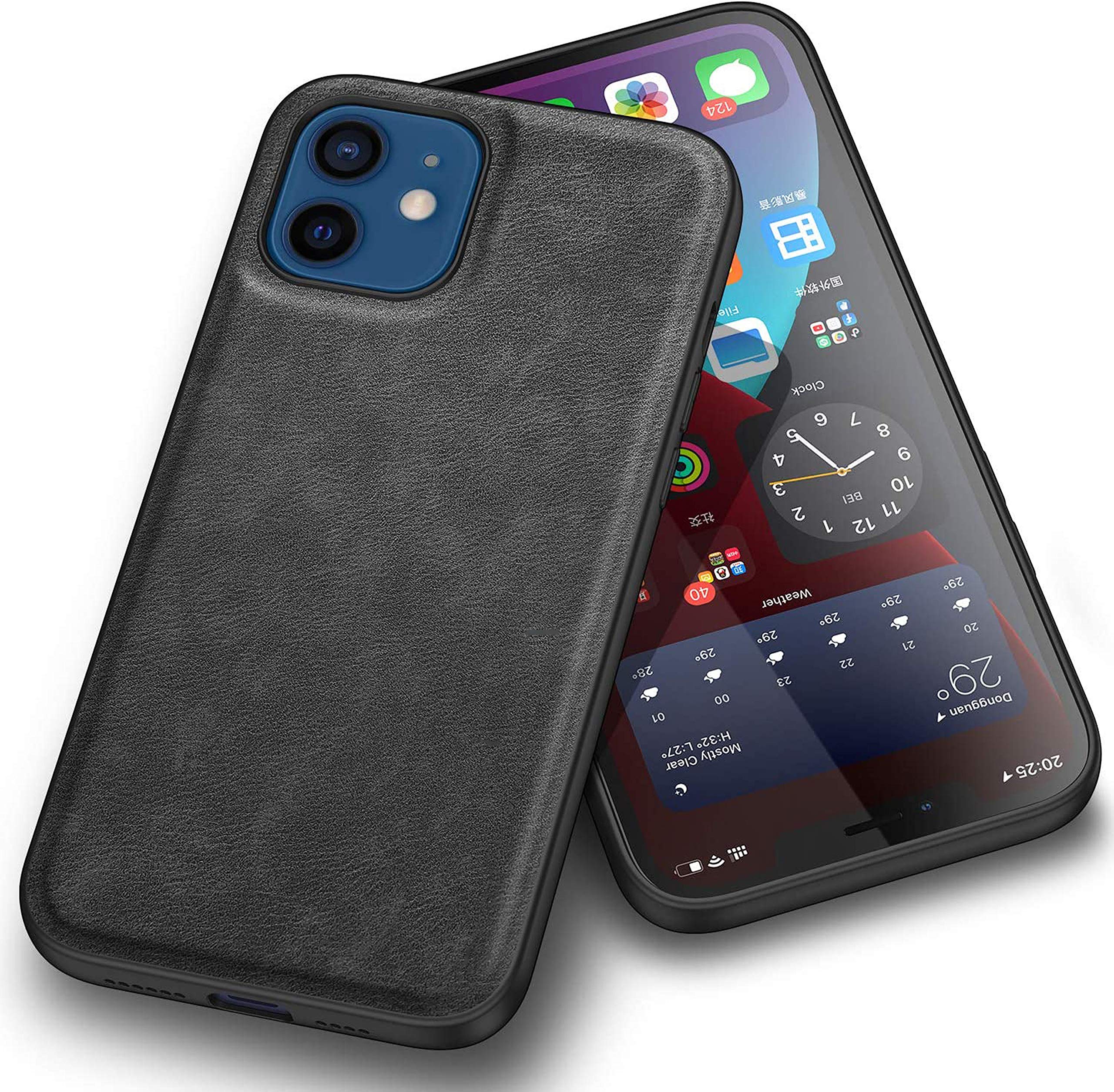 Kapa Tux Back Case for Apple iPhone 11 (6.1), Ultra Slim Leather Case with Soft Edge Shockproof Back Cover, Black (B08SBVXS1V) Amazon Price History, Amazon Price Tracker