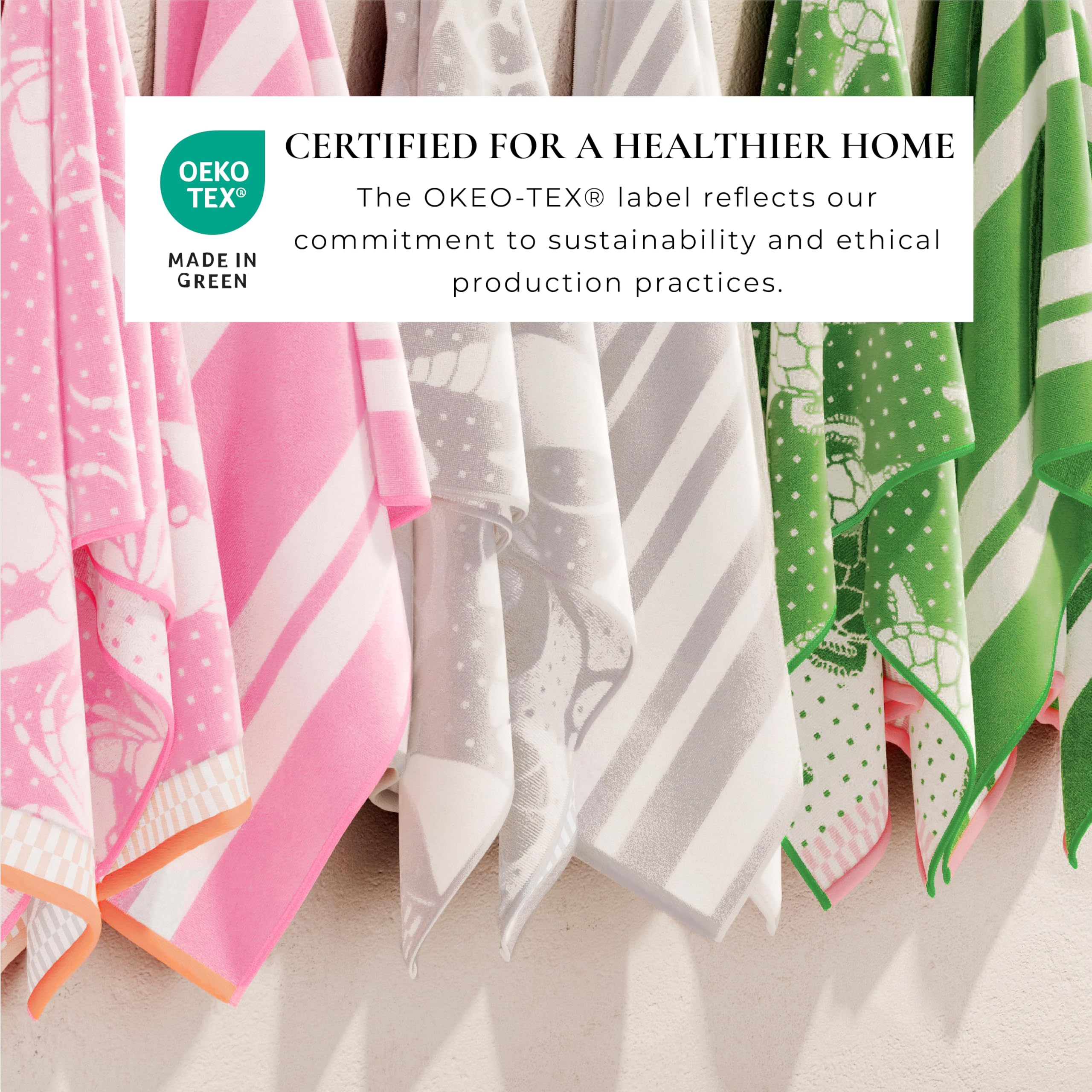 Great Bay Home 100% Cotton Beach Towels | 2 Pack of 30 x 60" Blue Pool Towels for Adults and Kids | Absorbent & Quick Dry Towels (Blue/Yellow Pineapple & Stripe)