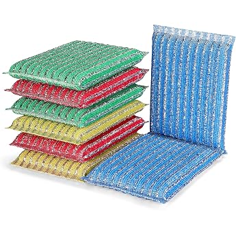 Washing Up Sponge Pack of 8 Improved Scratch-Free Sponge for Kitchen & Bathroom