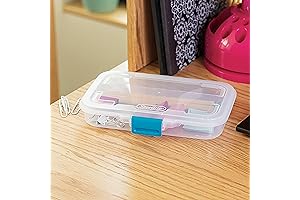 Sterilite Ass't Plastic School Box, Small, 8-1/2