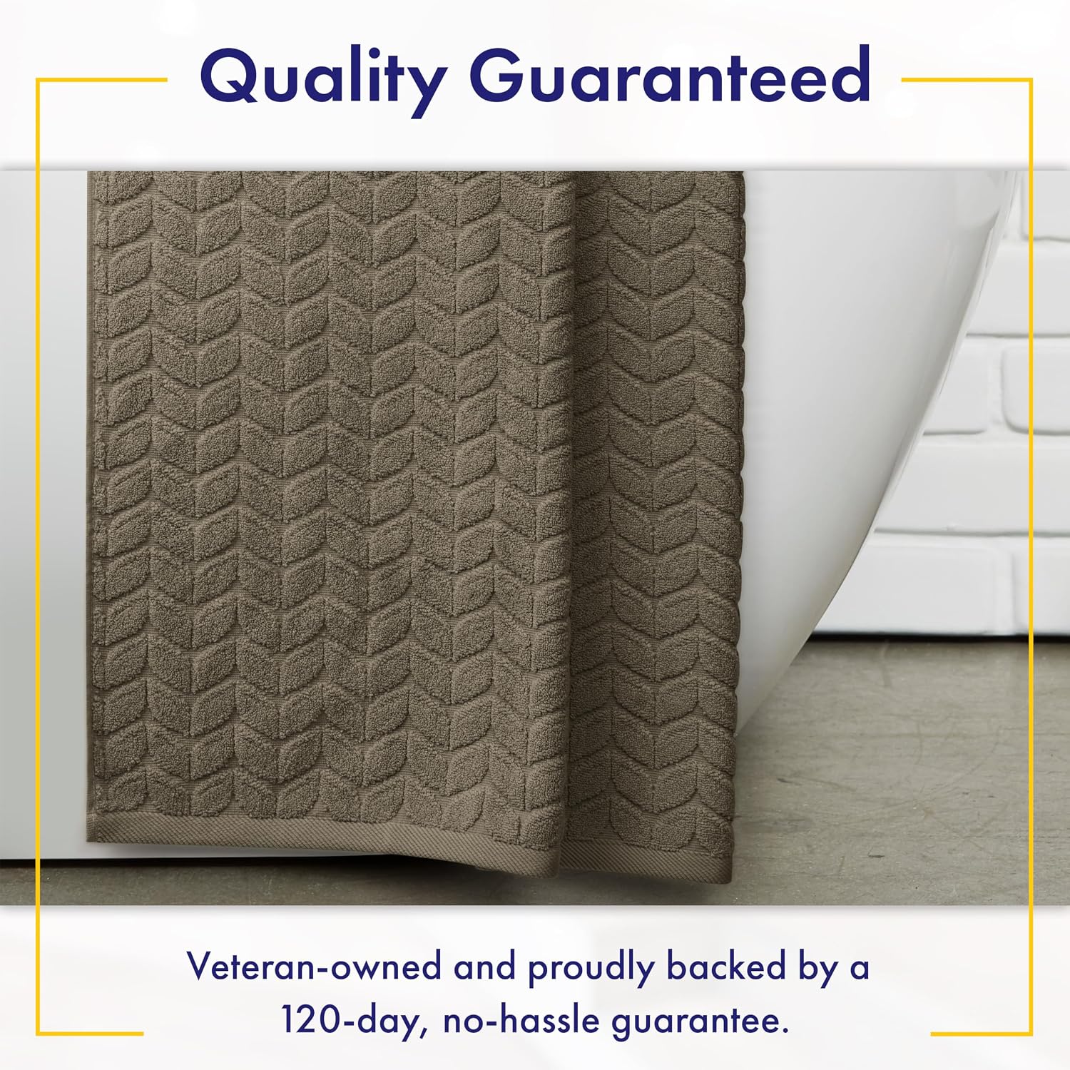 Alusa Home Ultra Soft & Stylish 700 GSM Luxury Bath Sheets | Pack of 2 | Extra Large 35x70 Inches | 100% Zero-Twist, Long-Staple Cotton | Remarkably Absorbent (Taupe) image 5