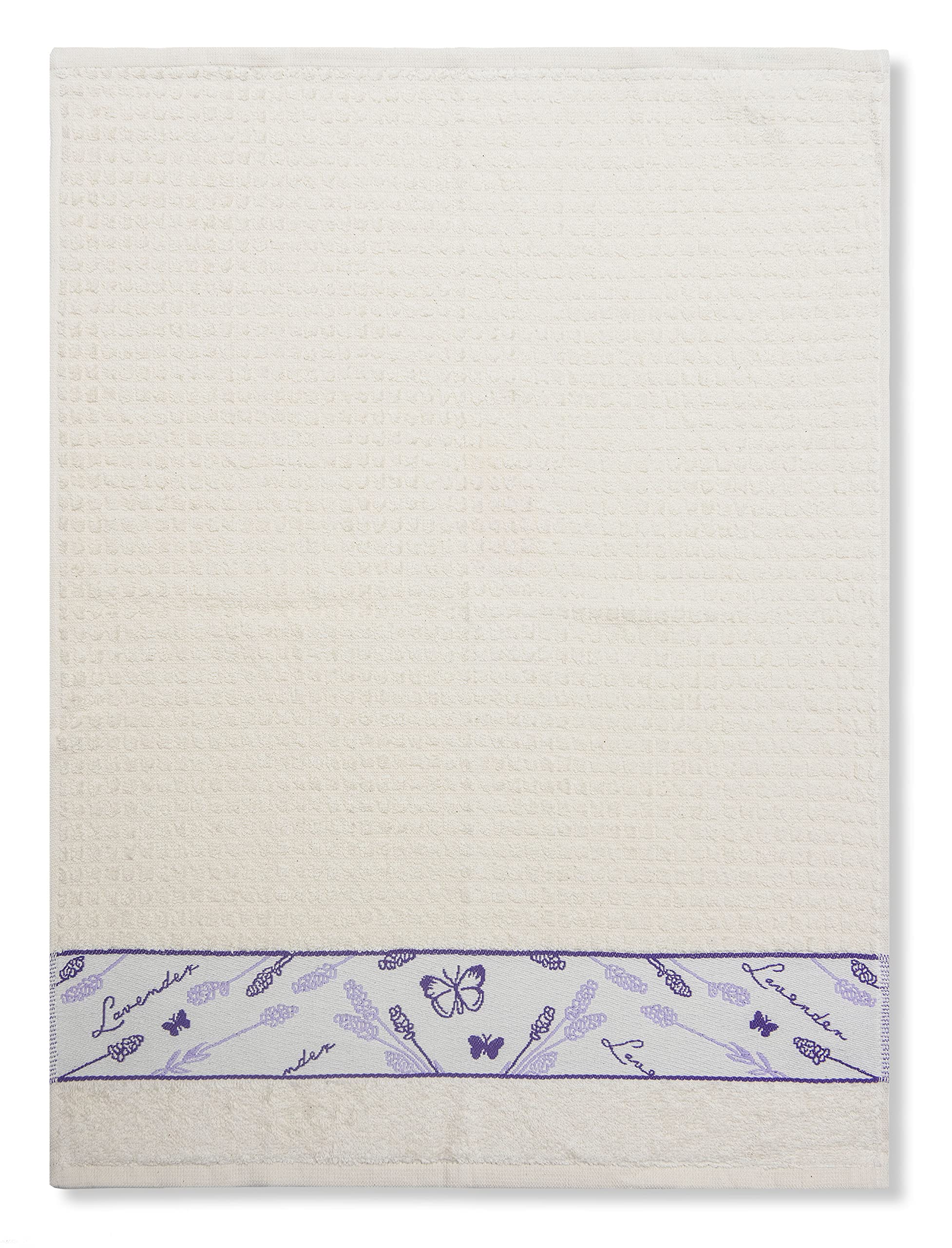 Cotswold Lavender Lavender Super Soft Terry Hand Towel With Design