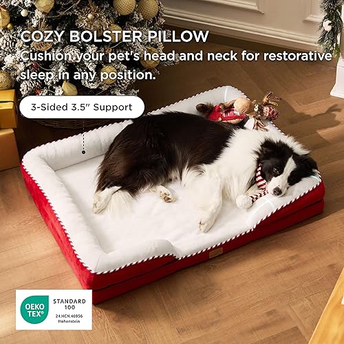 Miniatura 379 de Bedsure - Cama para gatos de interior, sofá cama lavable para perros muy pequeños, espuma de soporte con funda extraíble y lavable, forro Gris