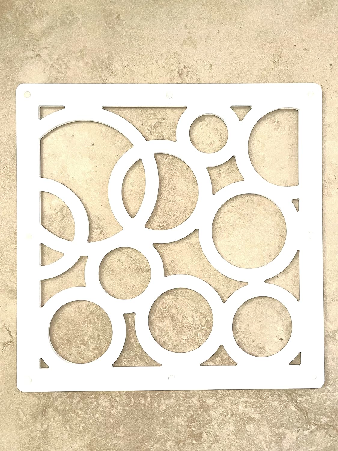 Creative Walls | 10pc Peel & Stick PVC 3D White Wall Ceiling Panels Shiplap Paneling Décor Accents, Planks, Boards, Veneer, Tiles Waterproof coverings Dumawall Project 1x1ft-Labyrinth, 12 in by 0.1