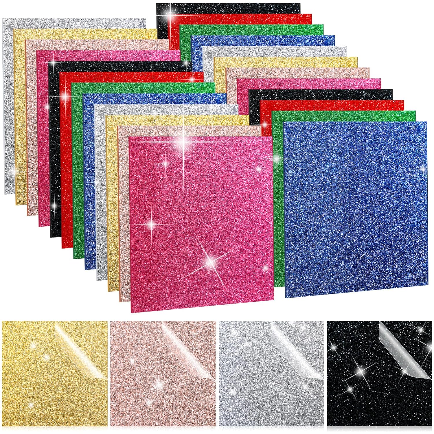 24 Pcs Cast Acrylic Sheets 0. 08'' Thick (2mm) Laser Cutting Colored, 8 x 8 Inch Acrylic Plastic Sheet Extruded for Crafts Art Display DIY