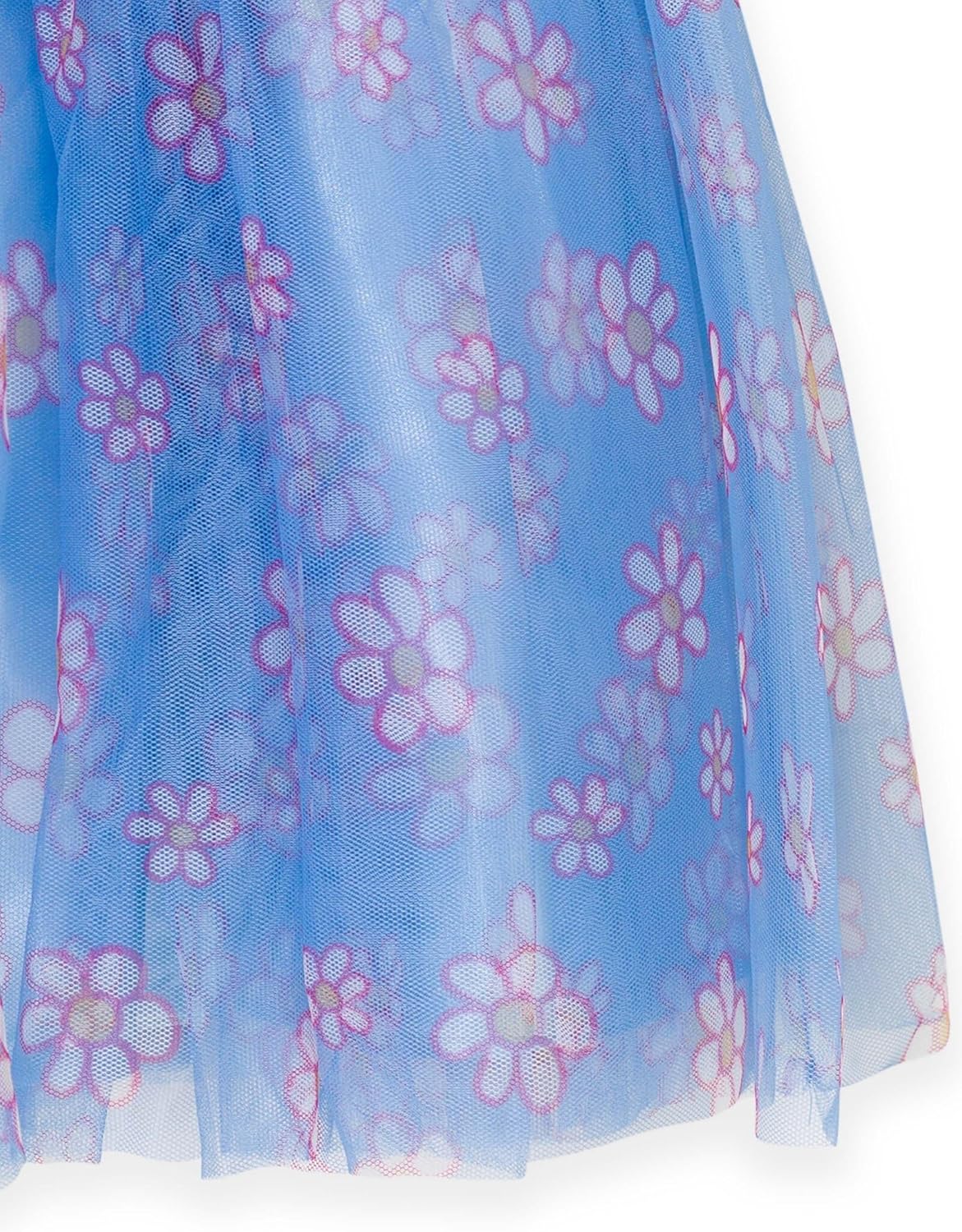 Bluey Floral Birthday T-Shirt and Mesh Tulle Skirt Outfit Set Infant to Big Kid Sizes (12 Months - 10-12) - Image 5