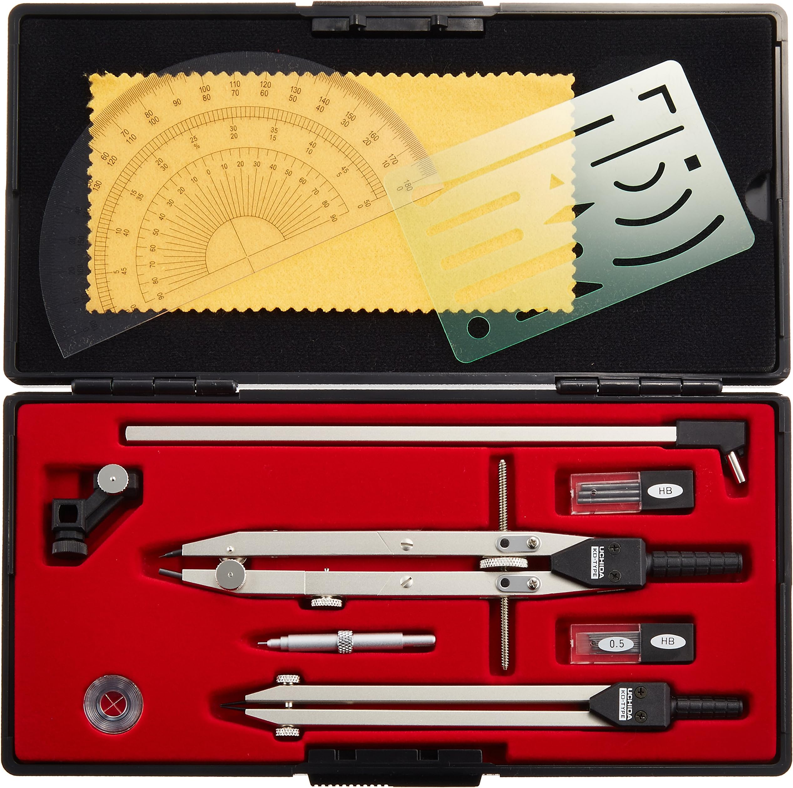 KD type drawing instrument QB 9 products set 010-0007 (japan import) by Uchida drawing instrument