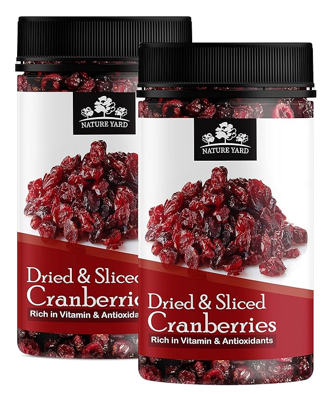 NATURE YARD Dried & Sliced Cranberry Dry fruit without sugar