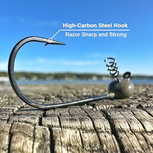 Miniatura 3 de Reaction Tackle Plantillas de cabeza temblorosa de tungsteno (paquete de 5)