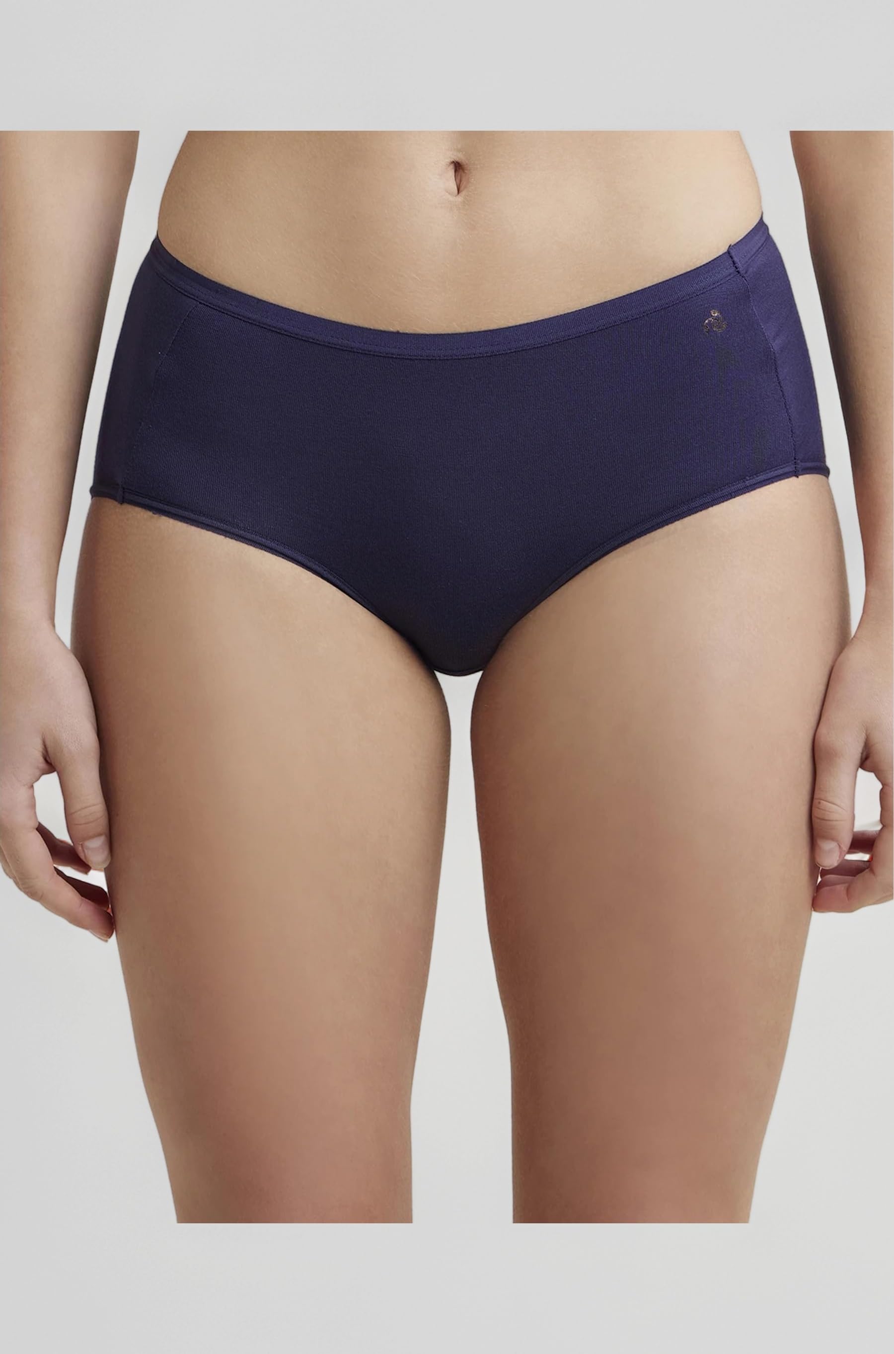 Jockey 1809 Women's Full Coverage Micro Modal Elastane Stretch High Waist Full Brief with Exposed Waistband and Stay Fresh Treatment