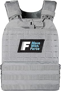 Force Fitness Storm Grey - Chaleco con peso (20 kg)