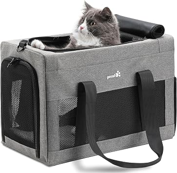 Pecute Dog Purse Carrier, Pet Carrier with Pockets for Small Dogs and Pecute Cat Carrier, Pet Carrier Airline Approved, Portable Dog Carrier with Stable Structure