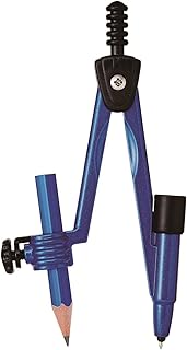 クツワ コンパス 安全コンパス ハリノック 鉛筆用 ブルー CP227BL