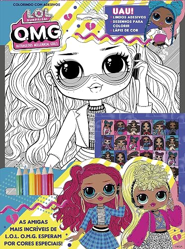 LOL Surprise - OMG colorindo com adesivos: As amigas mais incríveis de LOL OMG esperam por cores especiais!