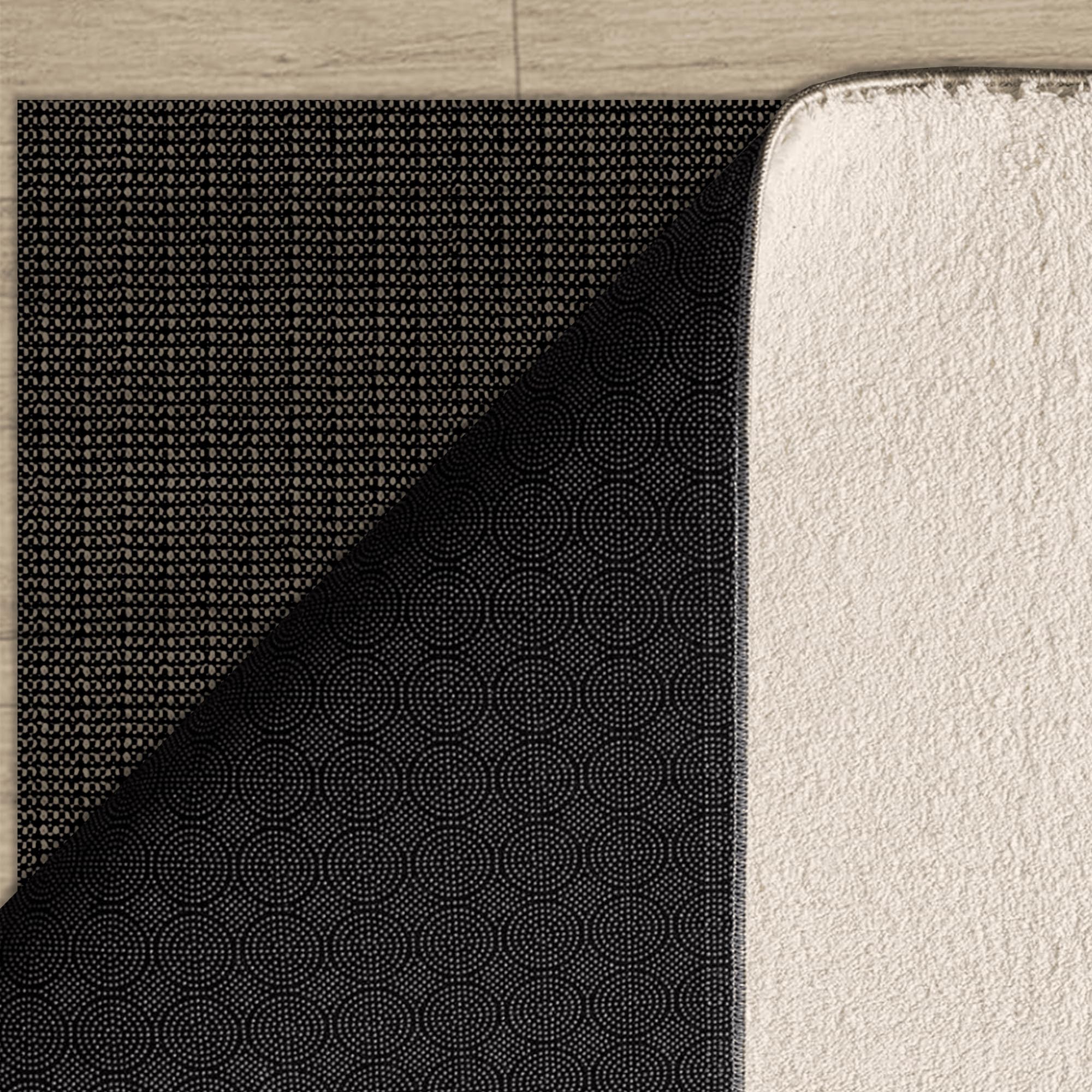 Antirutschmatte für Teppich 160 x 230 cm um EIN Verrutschen des Teppichs zu Verhindern Rug Gripper Matting Mehrzweck für Zuhause, Büro, Auto, Palette, Regal, Fitness, Schwarz