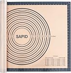 Sapid Extra Thick Silicone Pastry Mat Non-slip with Measurements for Non-stick Silicone Baking Mat Extra Large, Dough Rolling, Pie Crust, Kneading Mats, Countertop, Placement Mats (20 inch x 28 inch ,Gray)