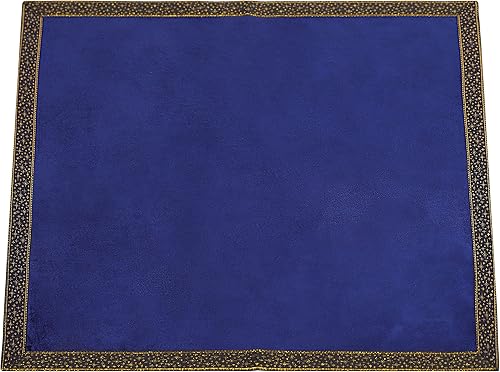 Miniatura 2 de DOARLUO Mantel de tarot de altar - 25.6 x 25.6 pulgadas - Terciopelo Wicca de adivinación con bolsa de cartas de tarot (azul)