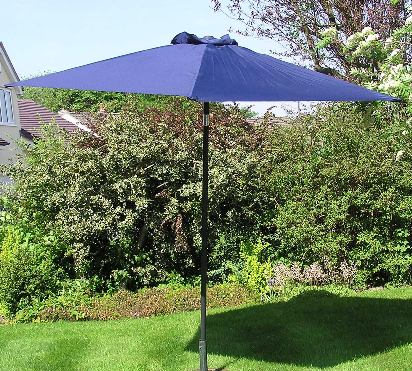 2.70cm BLUE POLYESTER ALUMINIUM POWDER COATED GARDEN FURNITURE PARASOL