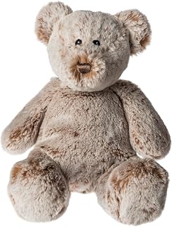 Mary Meyer Stuffed Animal Plush Soft Toy, 8-Inches, Luxey Loves Brown Teddy Bear