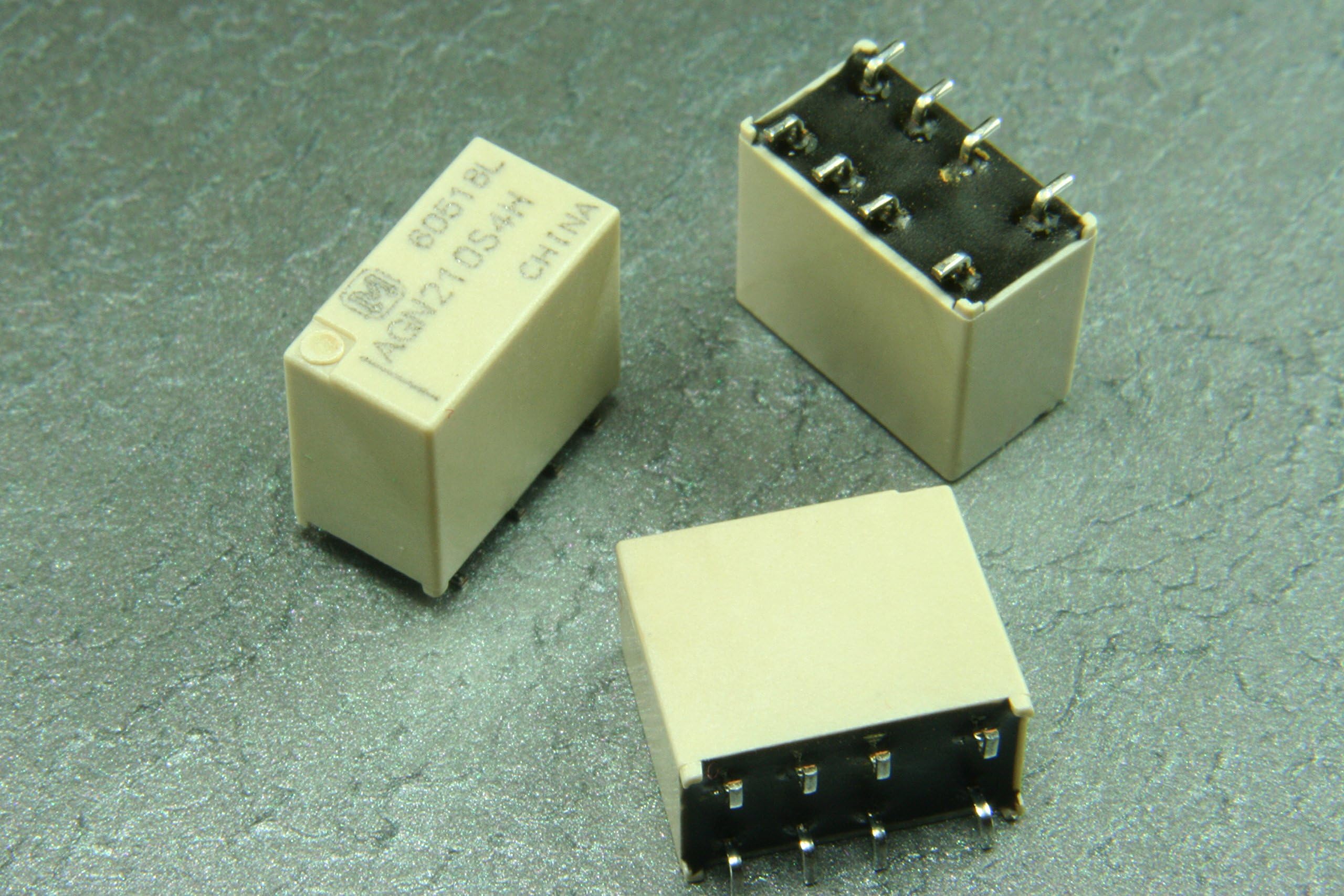 4pcs Compatible with Panasonic 1A DPDT 4.5 VDC Latching SMT SMD General Purpose Relay AGN210A4H, AGN210S4H