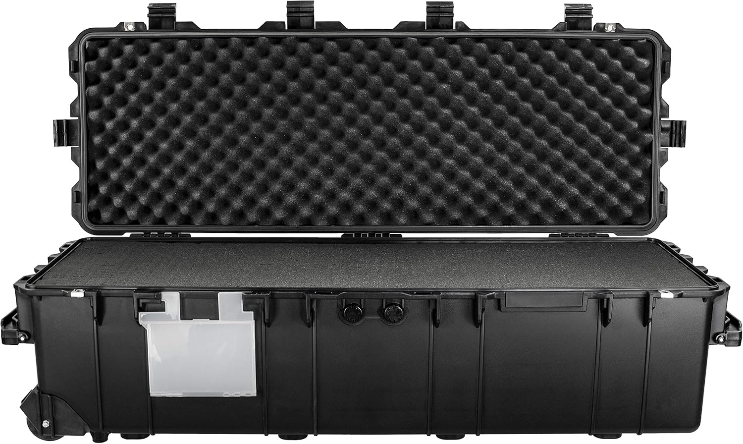 Eylar XXL 44 Inch Deep Heavy Transport Roller Gear, Camera, Tools, Equipment Hard Case Waterproof w/Foam Black