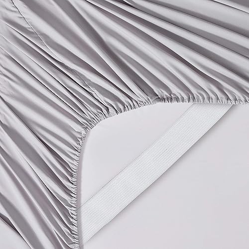 Miniatura 5 de Sweet Home Collection Sábana bajera ajustable de la colección Supreme 1500 Supreme con correas elásticas reforzadas en las esquinas, resistente a