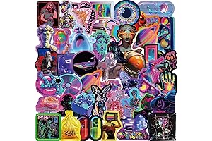 52-Piece High Rise Invasion Aesthetic Cyberpunk Stickers