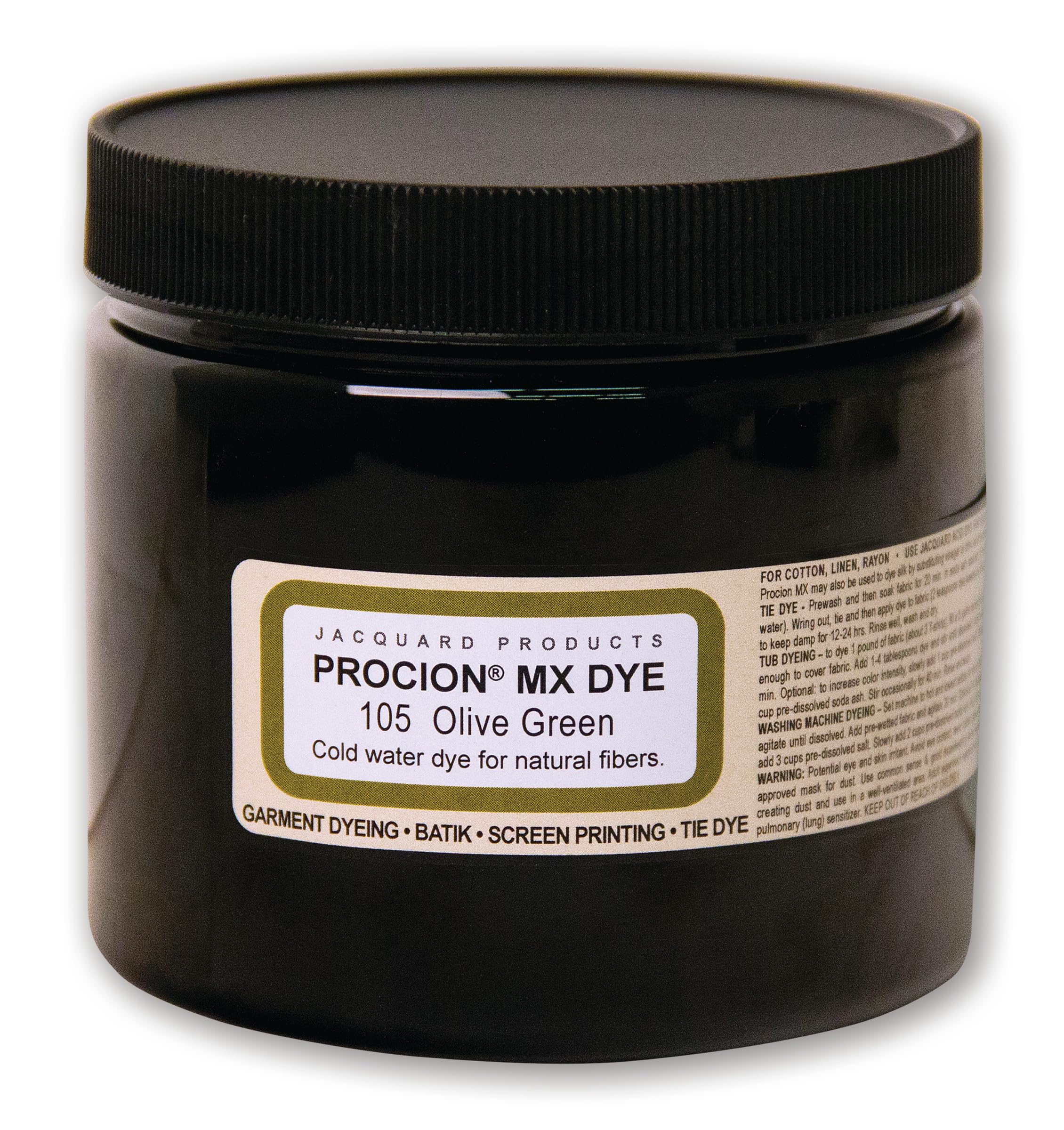Teinture Procion MX Jacquard Olive Green 8Oz pigments purs - 8