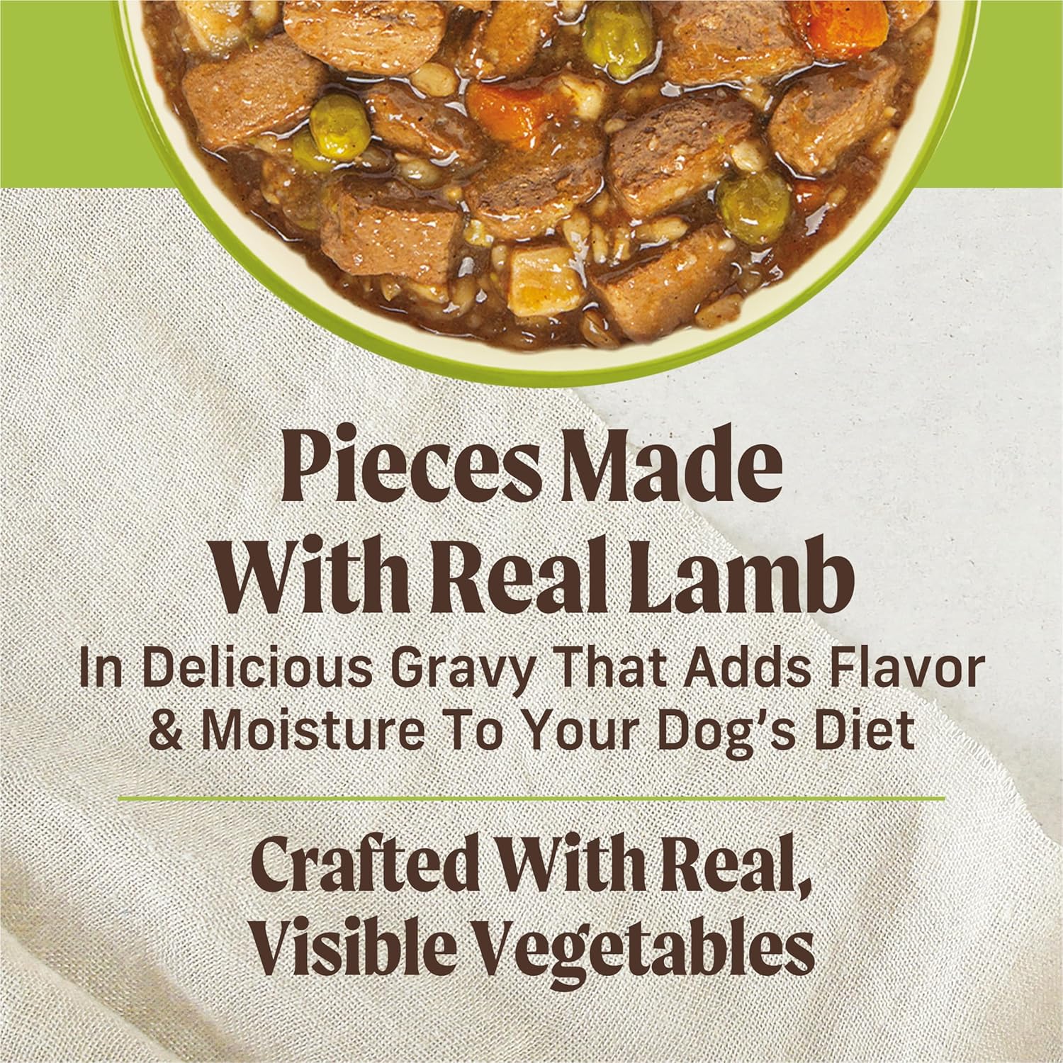 Merrick Kitchen Comforts Healthy Natural Canned Adult Dog Food with Gravy, Shepherd’s Pie with Lamb and Rice - (Pack of 12) 12.7 oz. Cans