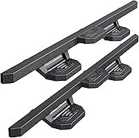 Vista 10 de Estribos de 6.3 pulgadas compatibles con Chevy Silverado 2007-2018/GMC Sierra 1500, 2007-2019 2500HD 3500HD Crew Cab