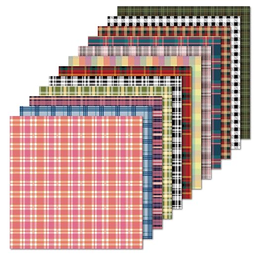 Plaid Tartan Flannel 12x12 Craft Paper Pad