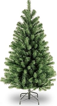 National Tree Company 4 ft Unlit North Valley Spruce Mini Artificial Christmas Tree, 307 Tips, Includes Stand, Green